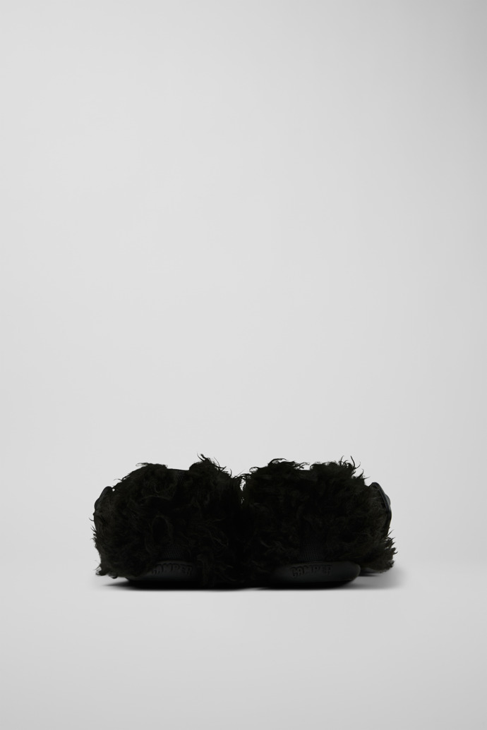 Back view of Wabi Black recycled PET Mary Janes