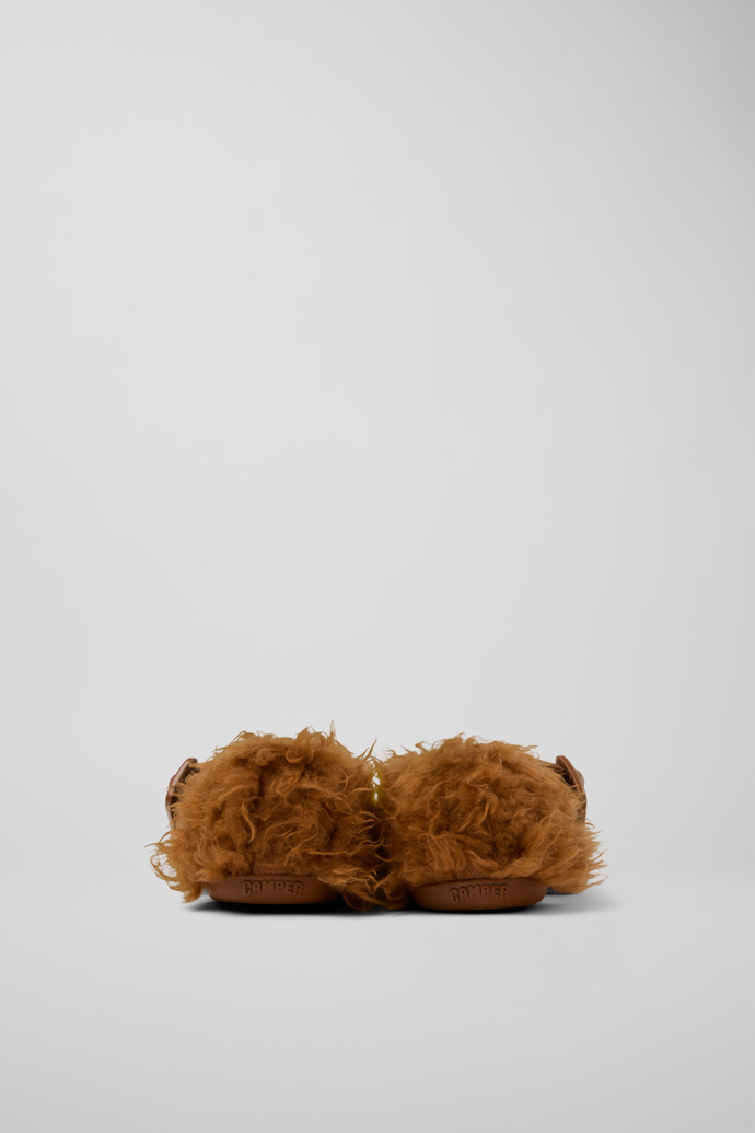 Back view of Wabi Brown recycled PET Mary Janes