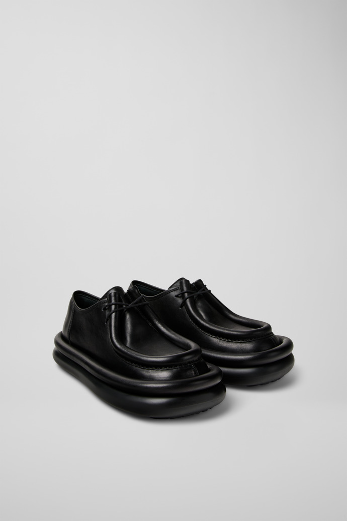 Aqua Zapatos de piel negros