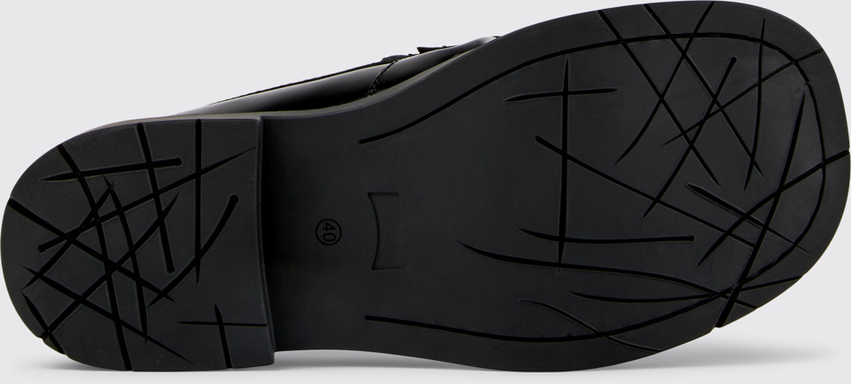Mil 1978 Black Leather Loafers