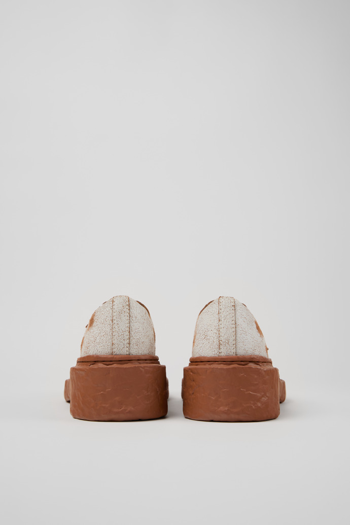 Back view of CAMPERLAB VAMONOS White cracked Leather Mary Janes