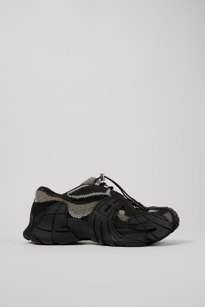 Side view of CAMPERLAB TORMENTA Black-Gray Textile Sneakers