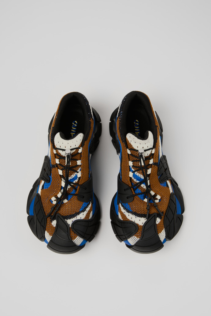 CAMPERLAB TORMENTA Blauw-zwarte textiel sneaker