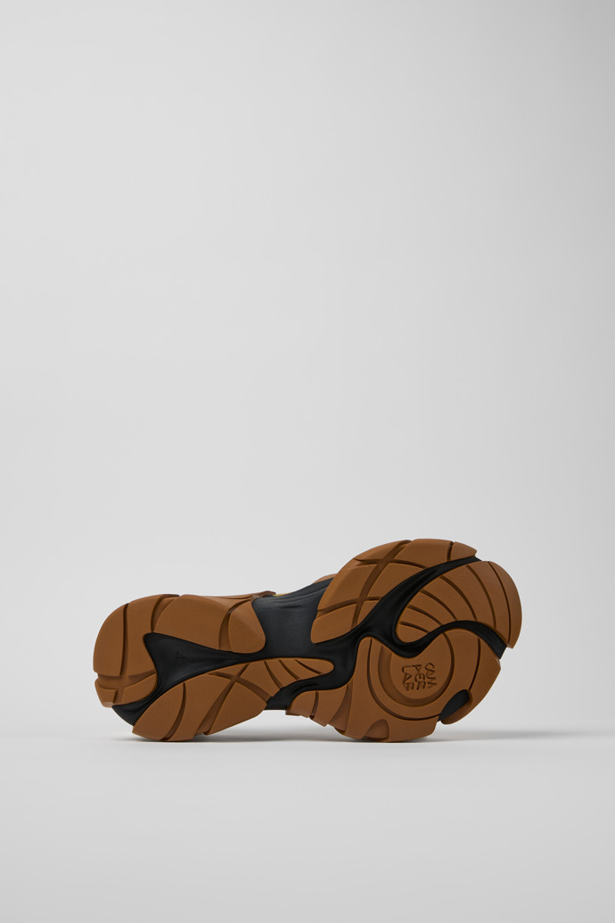The soles of CAMPERLAB TORMENTA Brown-Green Textile Sneakers