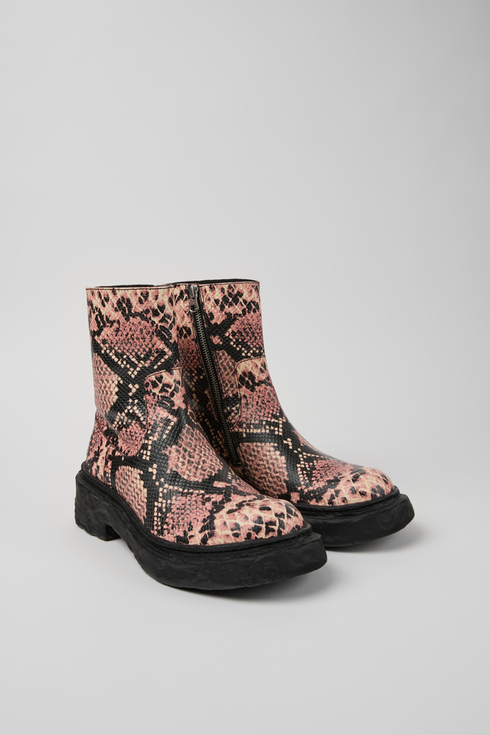 Vamonos Bottes en cuir multicolores