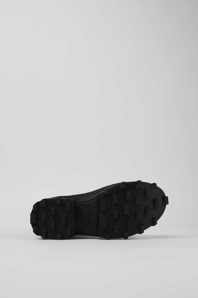 The soles of Traktori Black Textile Medium Boot