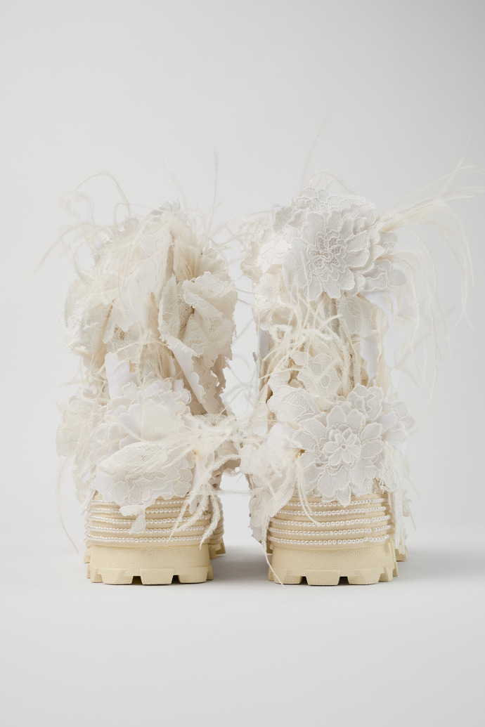 Traktori x Palomo Spain #9 Botas de piel blanca personalizadas