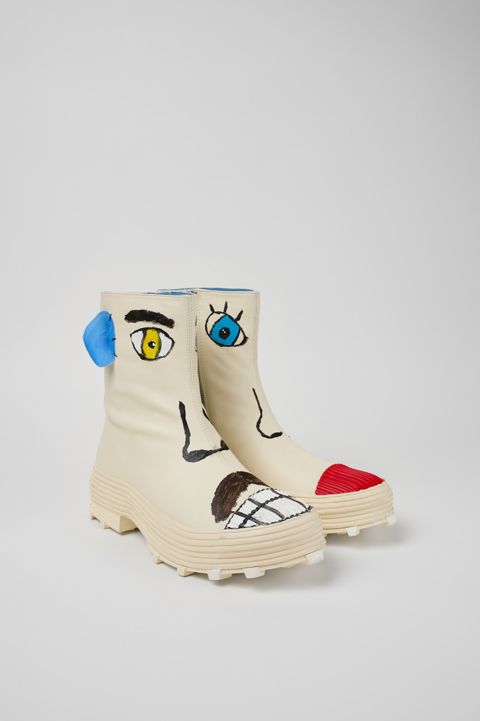 White Ankle Boots for Unisex - Fall/Winter collection - Camper Brazil