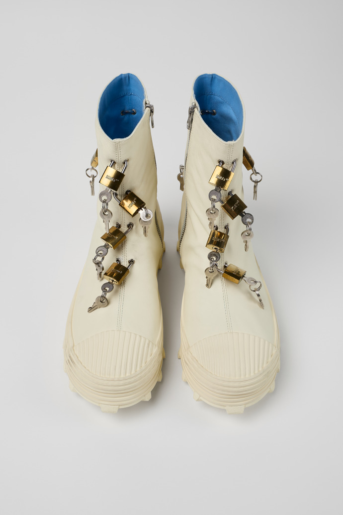 Traktori x Samantha Hudson #17 Botas de piel blanca personalizadas