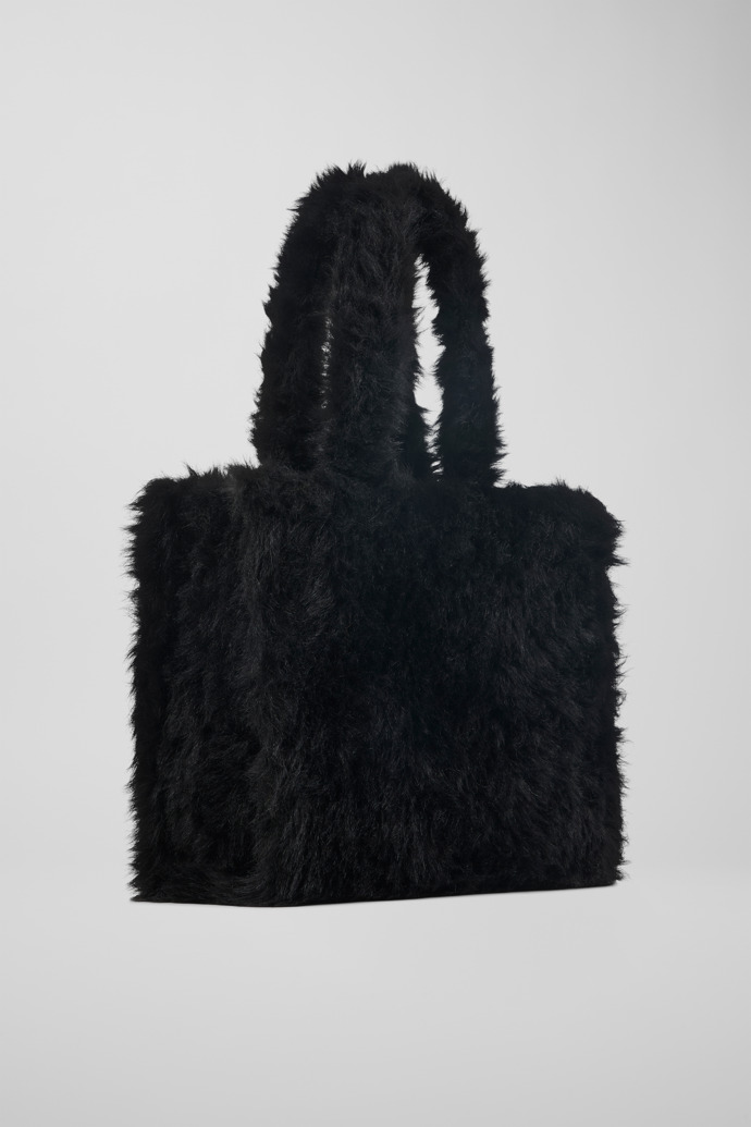 Front view of CAMPERLAB BAGS Black textured tote