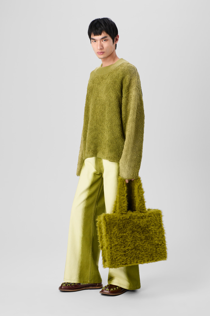 CAMPERLAB BAGS Green textured tote