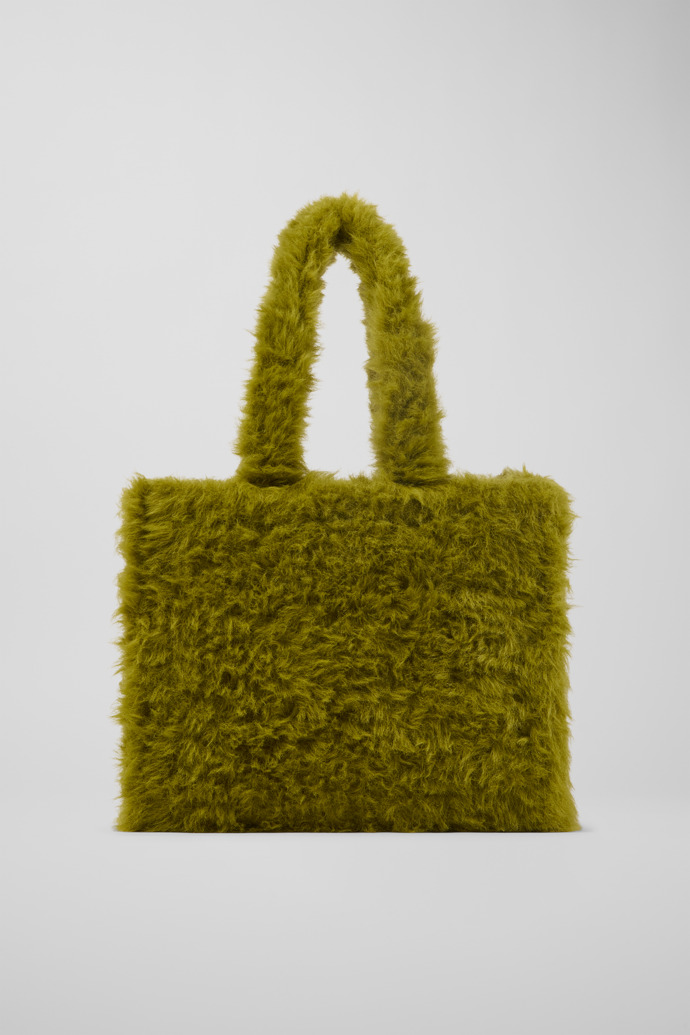Back view of CAMPERLAB BAGS Green textured tote