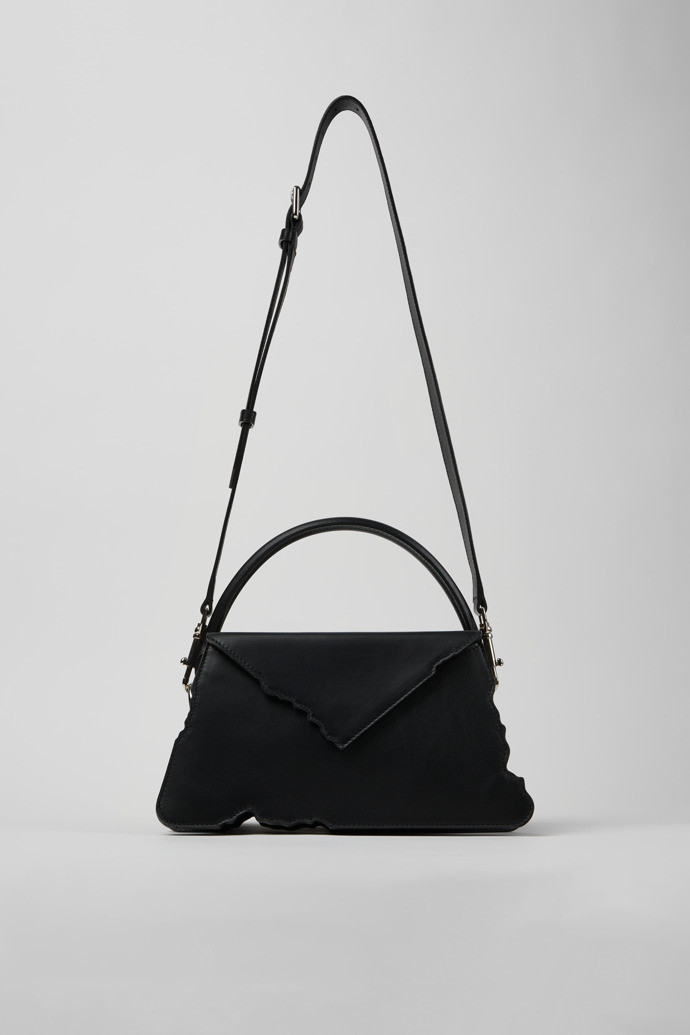 CAMPERLAB BAGS Bolso negro de piel tipo acordeón para el hombro