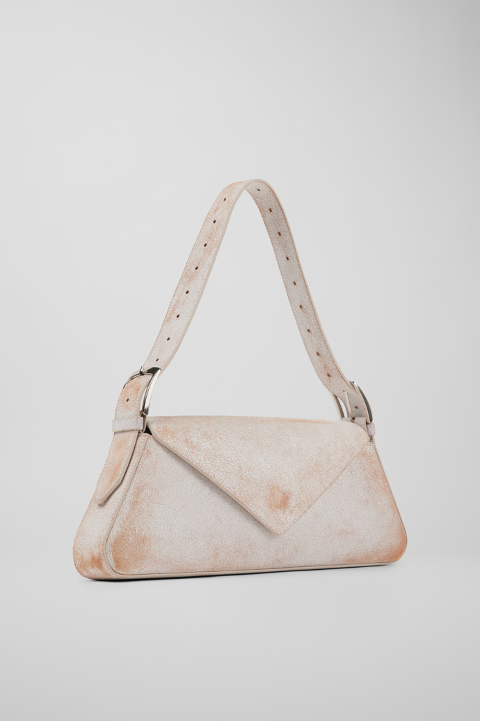 CAMPERLAB BAGS Bolso de mano blanco de piel cuarteada