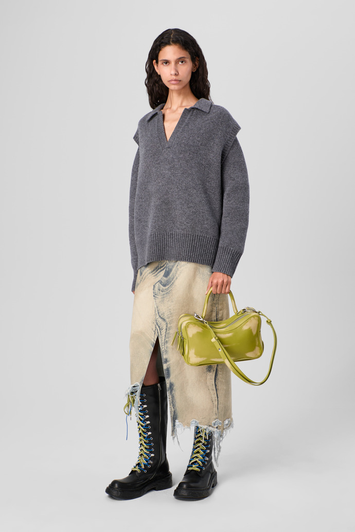 CAMPERLAB BAGS Green leather bag