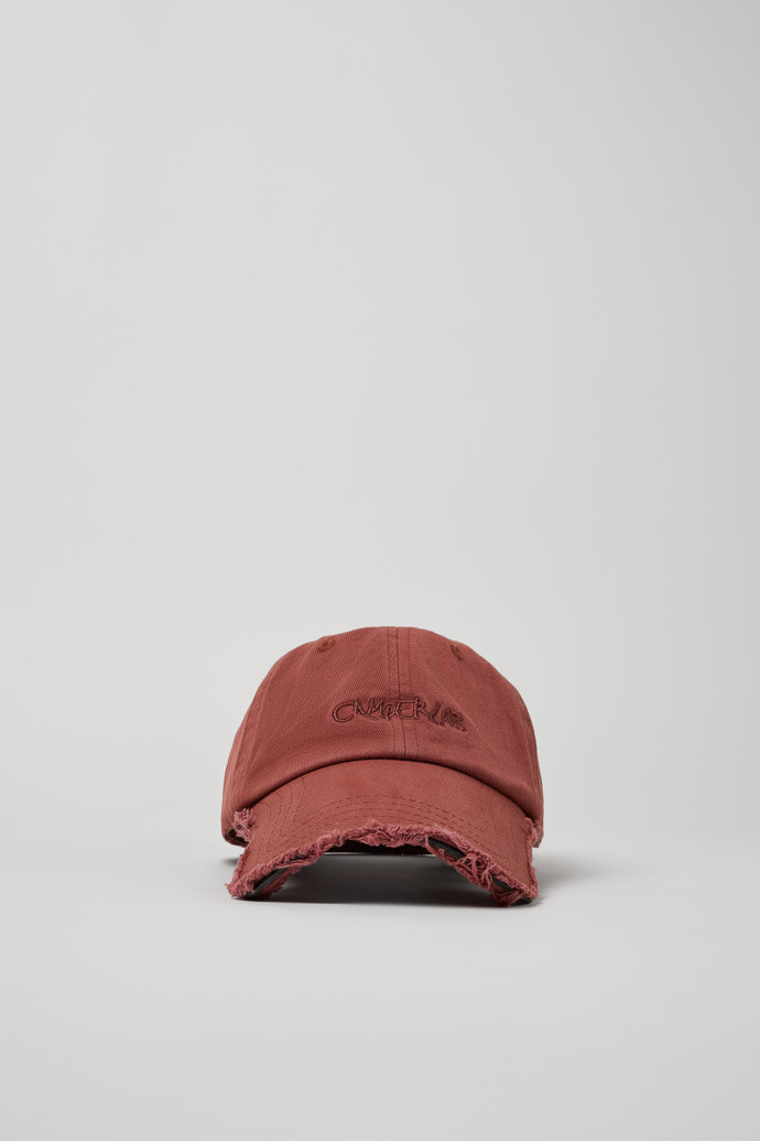 Front view of Cap Red Cotton Cap (One Size)