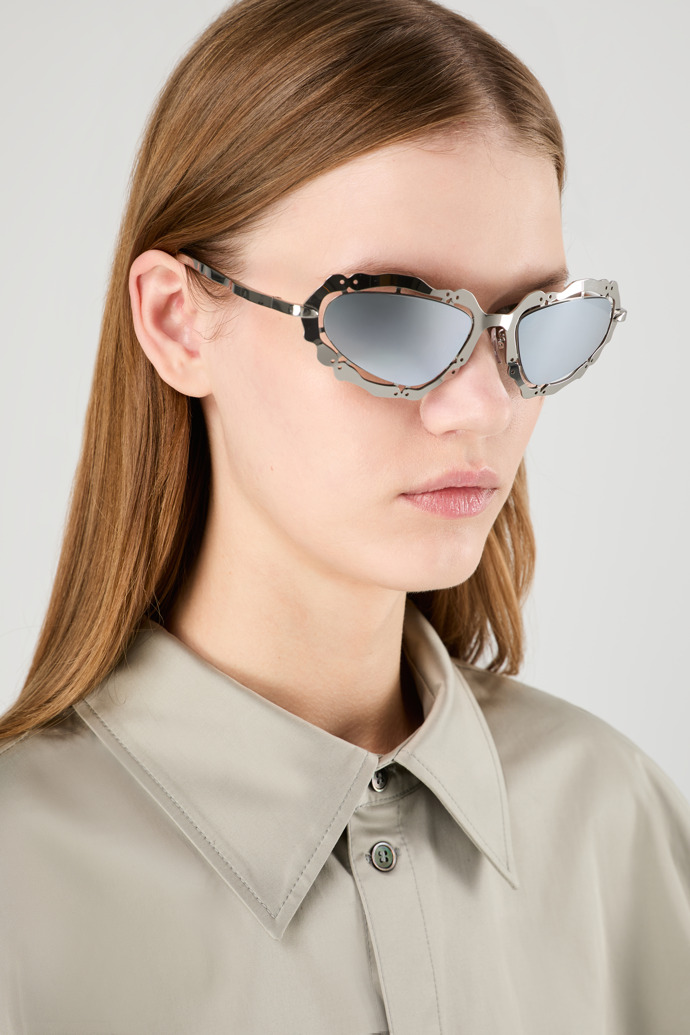 NOPEA  Sunglasses Silver Shiny NOPEA Metal Sunglasses