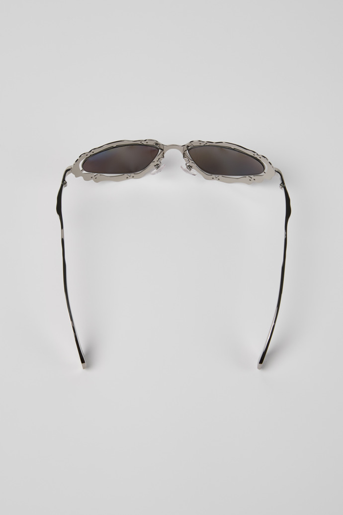 Overhead view of NOPEA  Sunglasses Silver Shiny NOPEA Metal Sunglasses