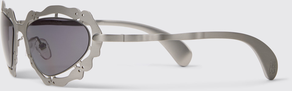 NOPEA  Sunglasses Zilver geborstelde NOPEA metalen zonnebril