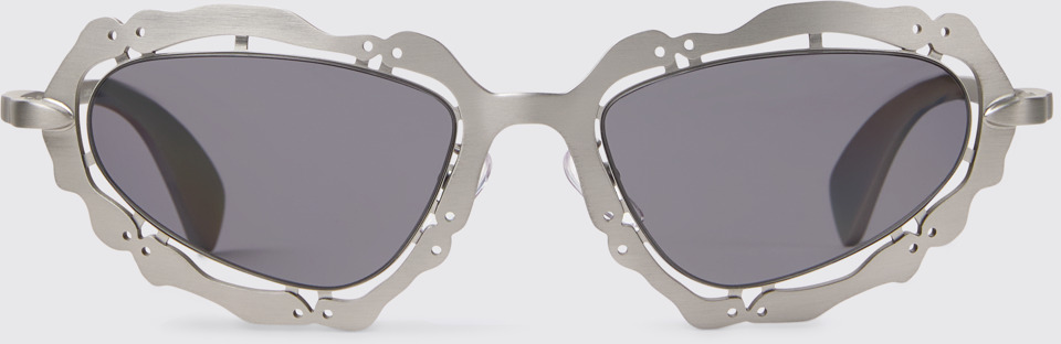 NOPEA  Sunglasses Zilver geborstelde NOPEA metalen zonnebril