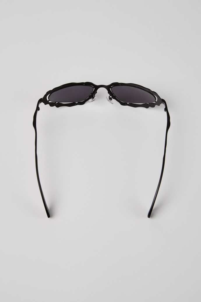 Overhead view of NOPEA  Sunglasses Black Matte NOPEA Metal Sunglasses