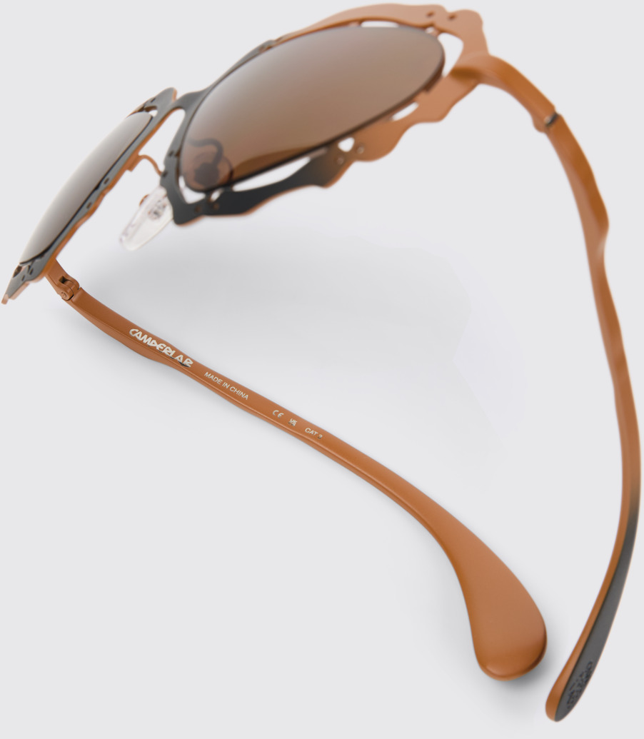 CAMPERLAB SUNGLASSES Lunettes de soleil en métal NOPEA en terracotta noire