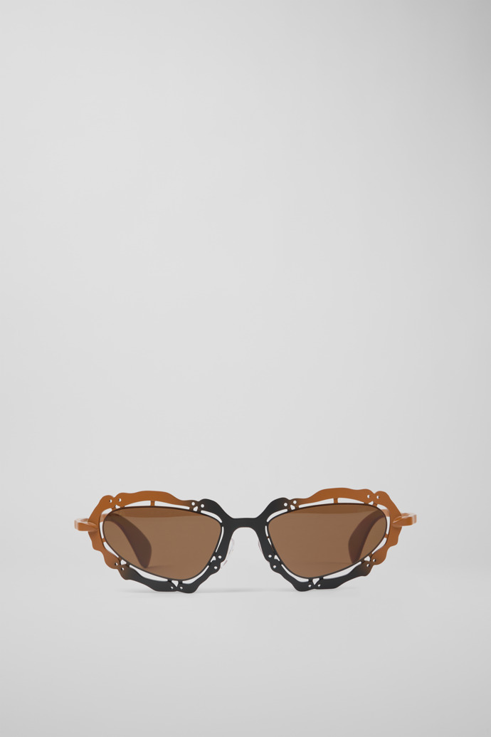 Side view of CAMPERLAB SUNGLASSES Black-terracotta NOPEA Metal Sunglasses