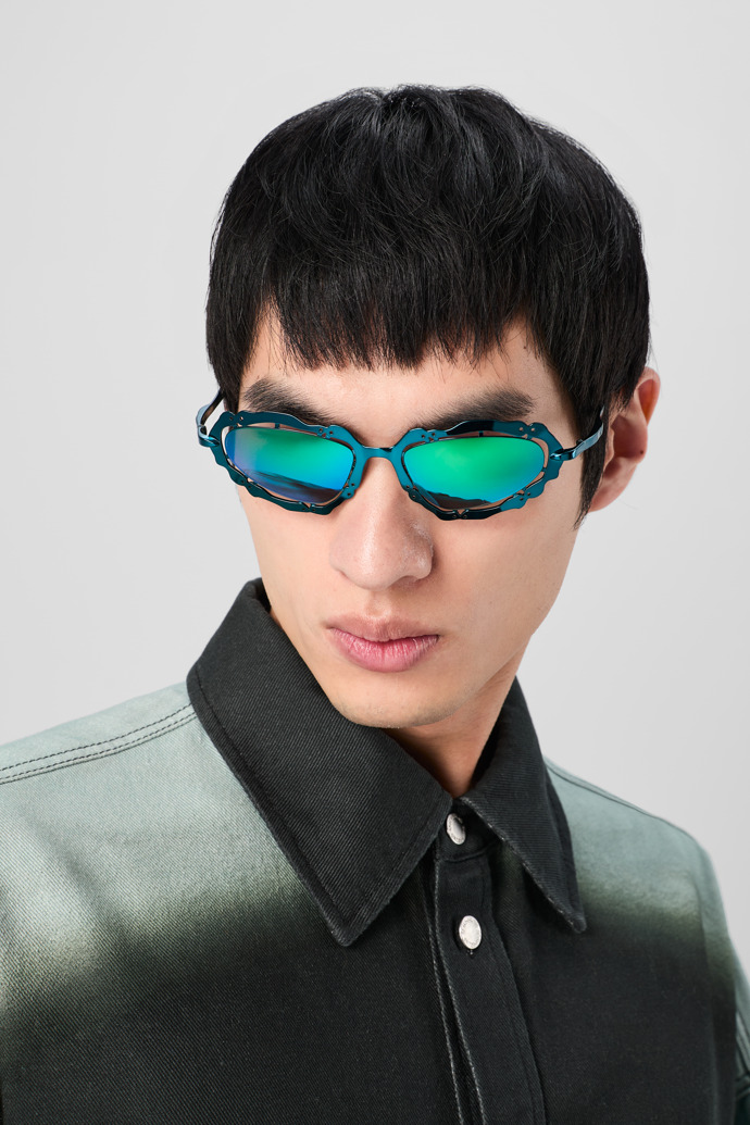 CAMPERLAB SUNGLASSES Blue-green NOPEA Metal Sunglasses