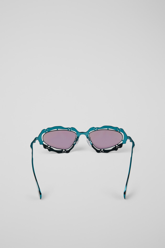 Overhead view of CAMPERLAB SUNGLASSES Blue-green NOPEA Metal Sunglasses