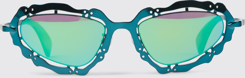 CAMPERLAB SUNGLASSES Lunettes de soleil en métal bleu-vert NOPEA