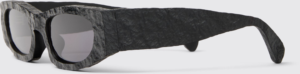 Front view of CAMPERLAB SUNGLASSES Black HIRMU Acetate Sunglasses