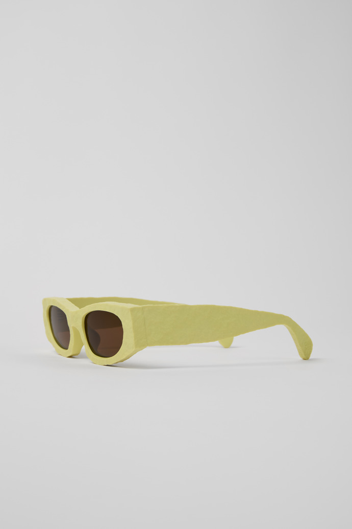 Front view of HIRMU Sunglasses Yellow HIRMU Acetate Sunglasses