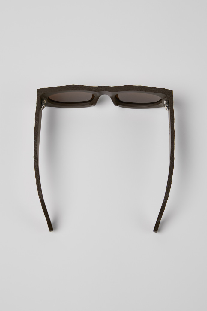 Overhead view of HIRMU Sunglasses Brown HIRMU Acetate Sunglasses