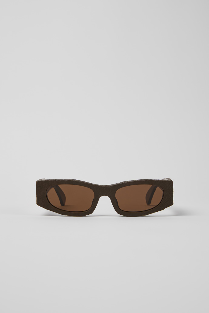 Side view of HIRMU Sunglasses Brown HIRMU Acetate Sunglasses