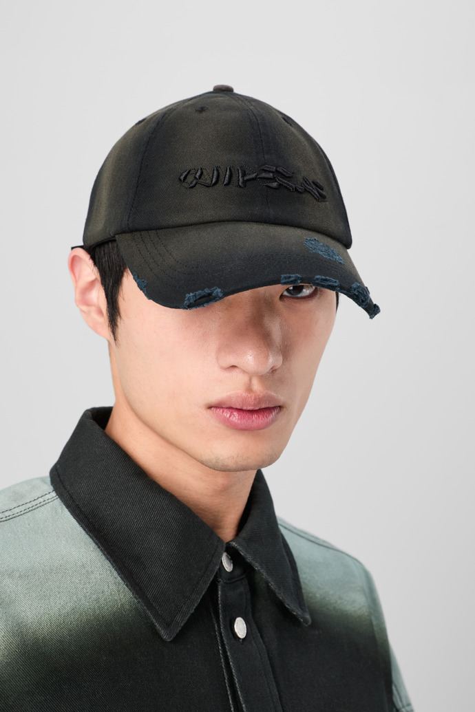 CAMPERLAB CAP Gorra negra efecto espray