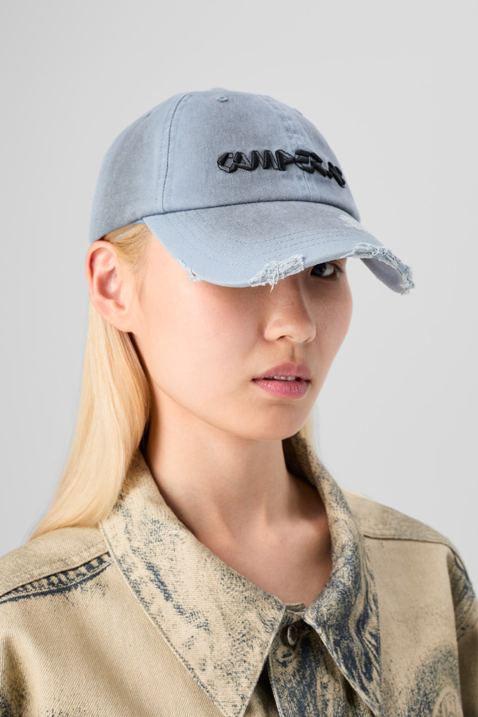 CAMPERLAB CAP Gorra gris efecto espray