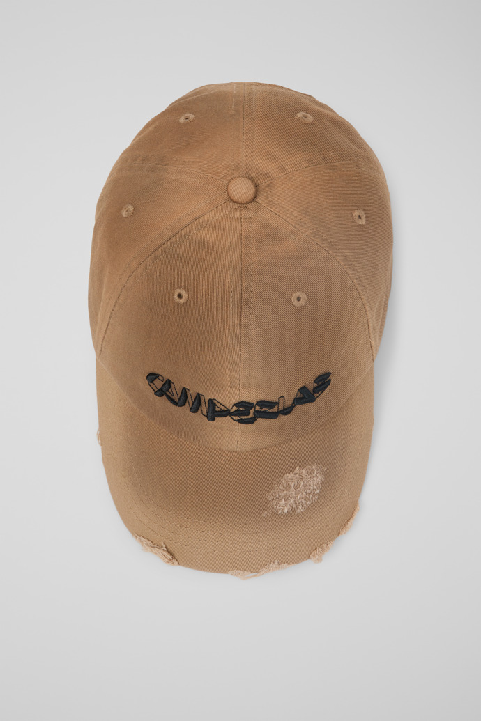 CAMPERLAB CAP Cappellino beige effetto spray