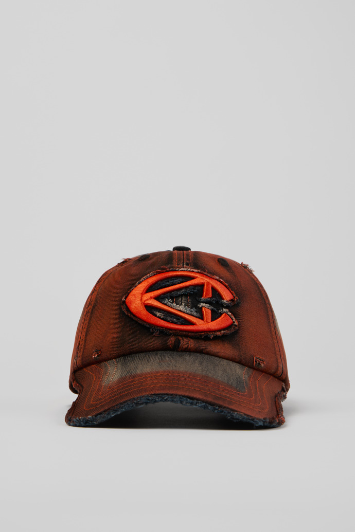 DISTORTED WASHED SPRAYED CAP NARANJA LAVADO Y ROCIADO