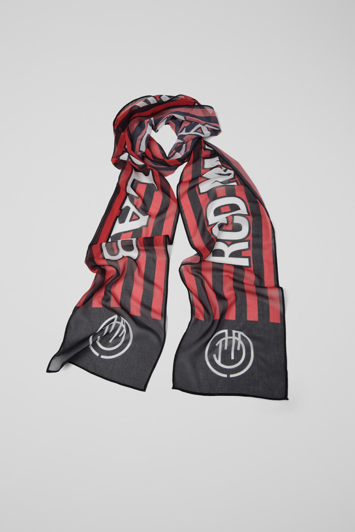 Back view of RCD MALLORCA SCARF RCD Mallorca Scarf in Red