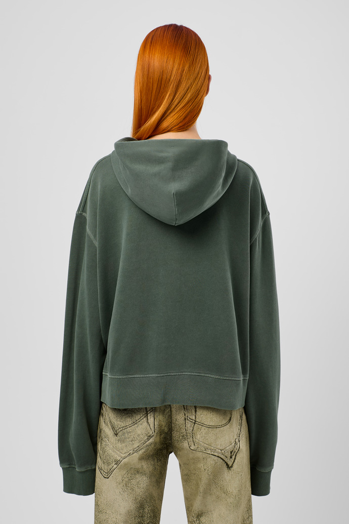 Hoodie Sudadera con capucha de algodón verde