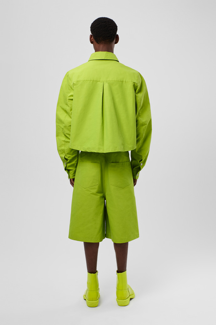 Tech Shirt Chemise verte en coton et nylon