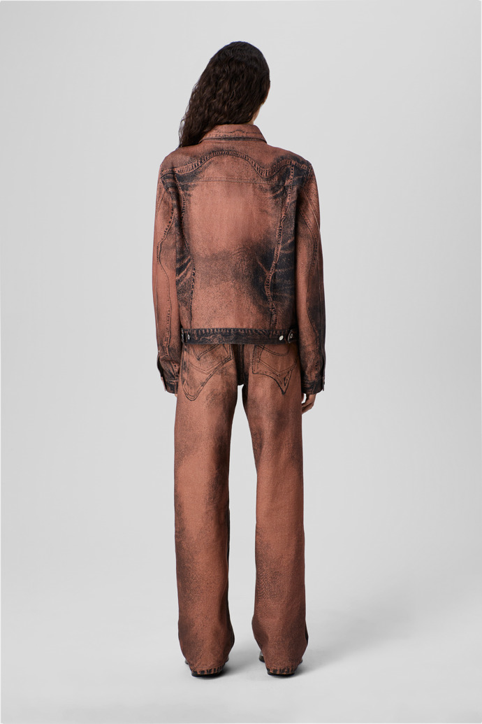 CAMPERLAB DENIM Veste en denim marron-noir