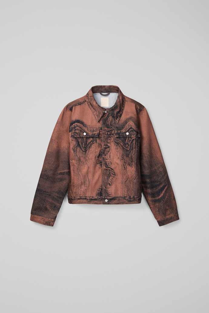 CAMPERLAB DENIM Veste en denim marron-noir