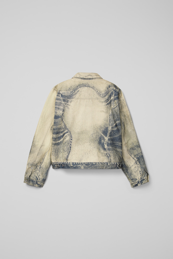 Back view of CAMPERLAB DENIM Sand-black Denim Jacket