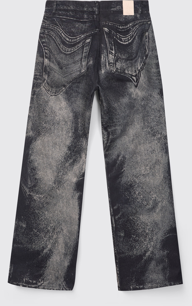 Back view of CAMPERLAB DENIM Black-gray Denim Jeans