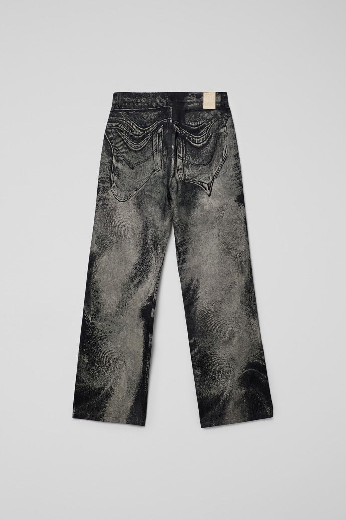 Back view of Denim Jeans Black-Gray Denim Jeans