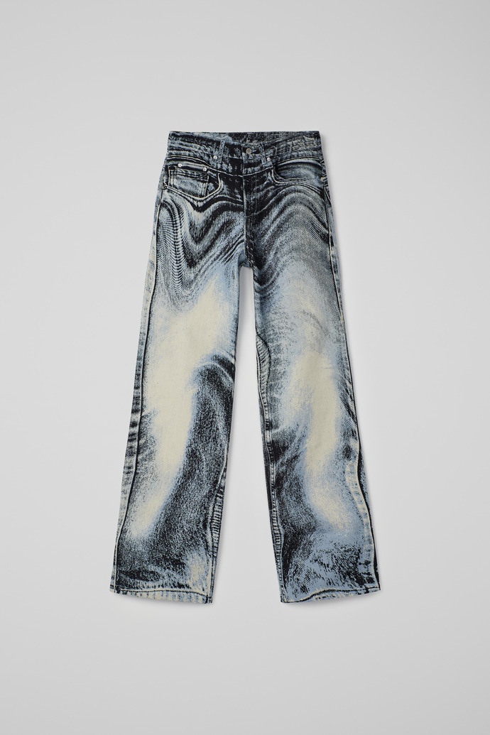 Side view of Denim Jeans Blue-Black Denim Jeans