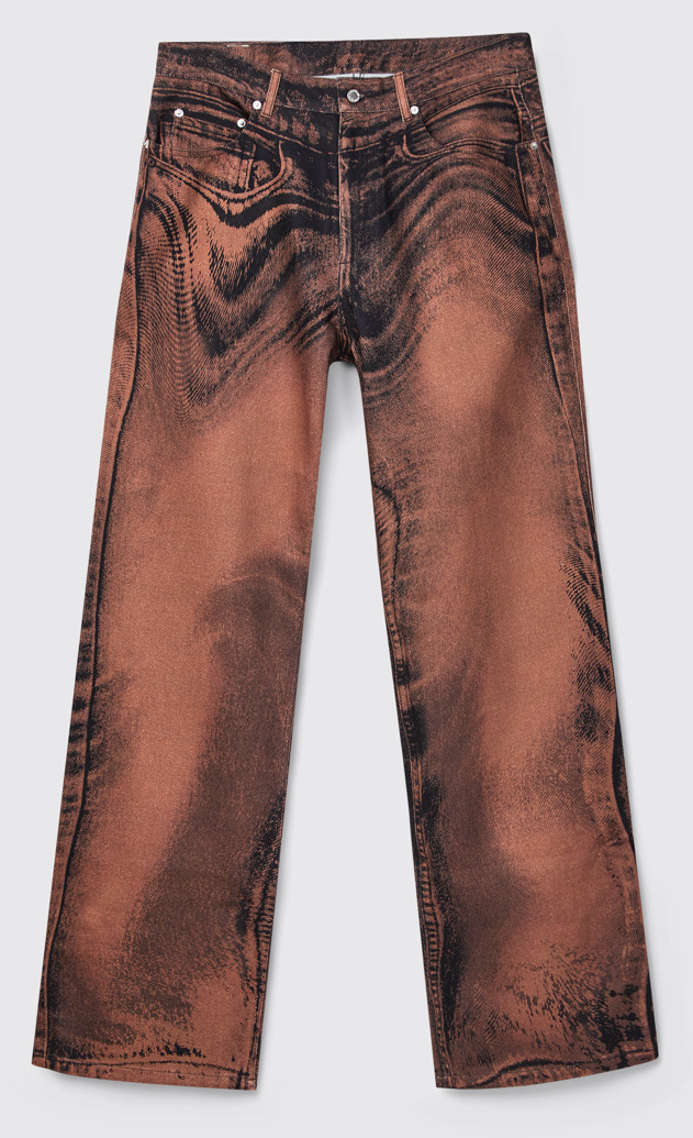 Side view of CAMPERLAB DENIM Brown-black Denim Jeans