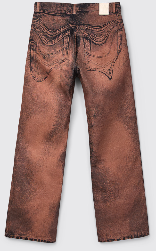Back view of CAMPERLAB DENIM Brown-black Denim Jeans