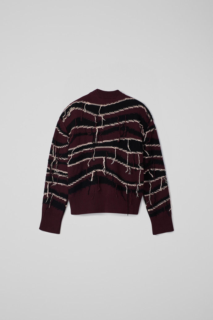 Melange Knit Sweater Pull en tricot de coton biologique marron